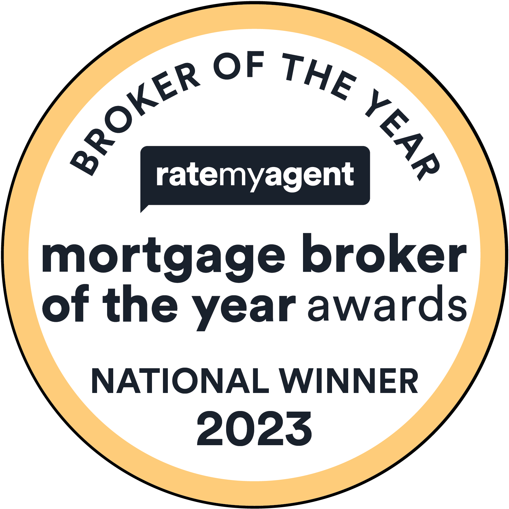 Rate My Agent - Broker of the Year National 2023